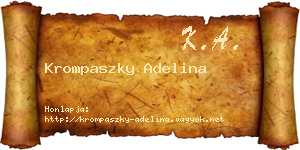 Krompaszky Adelina névjegykártya